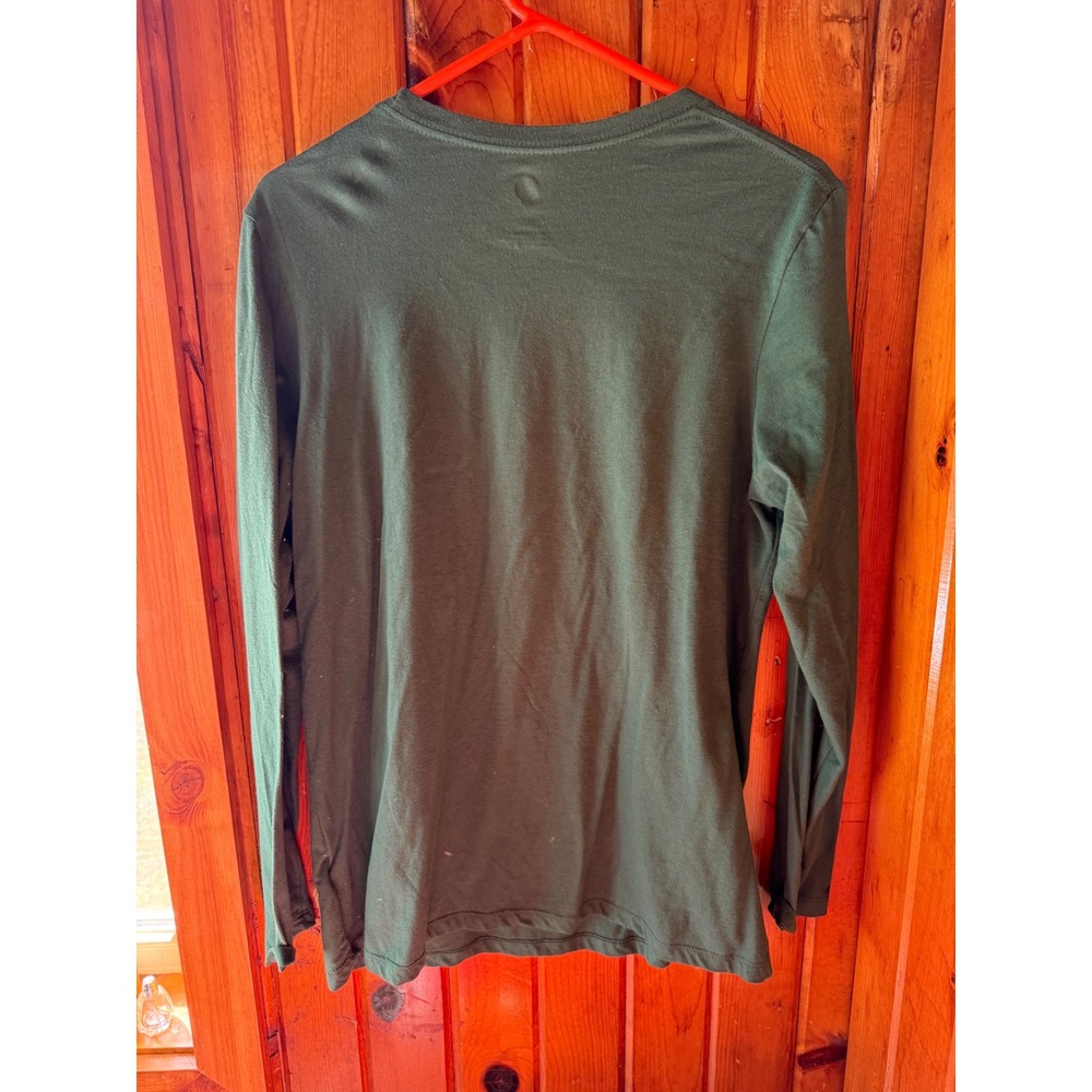 NHL Minnesota Wild Women XL Long Sleeve Graphic T-Shirt Green Crewneck Tee - Picture 2 of 4